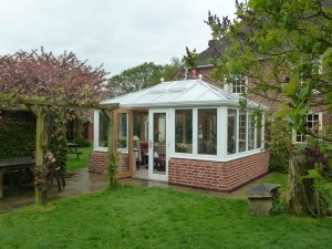 Edwardian Timber Conservatory on a Listed Building in Kent